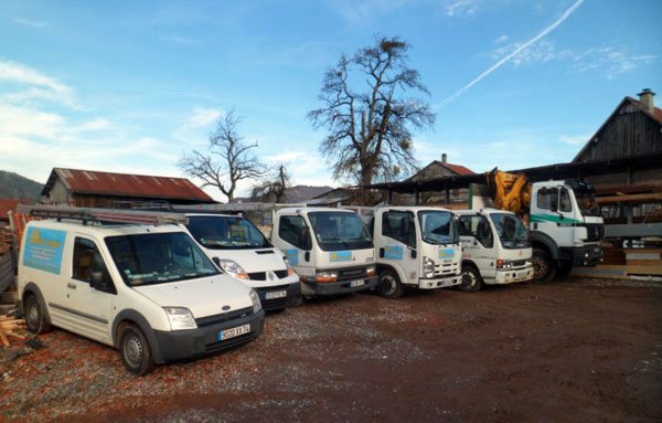 Les véhicules de JCP Charpente